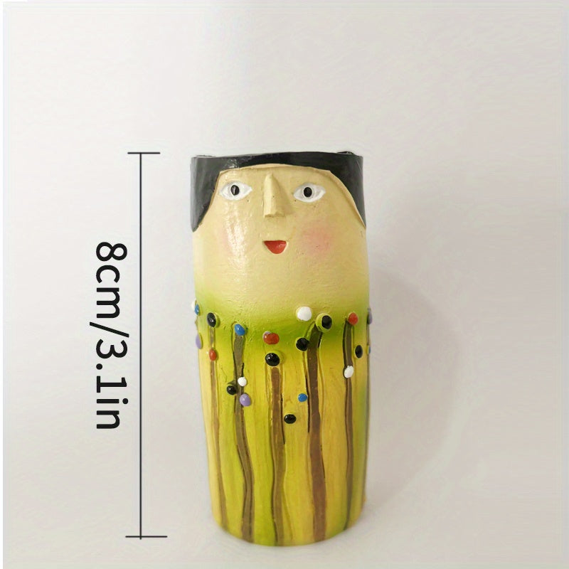 Resin Spring Family Bud Vase