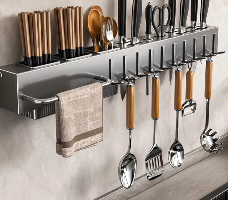 No Drill Wall Mounted Knife Holder