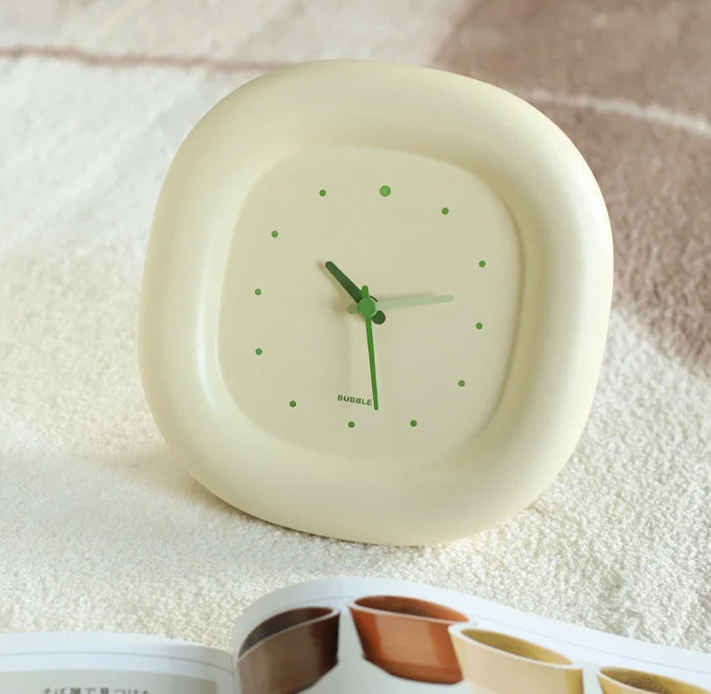 Cream Bubble Wall Clock