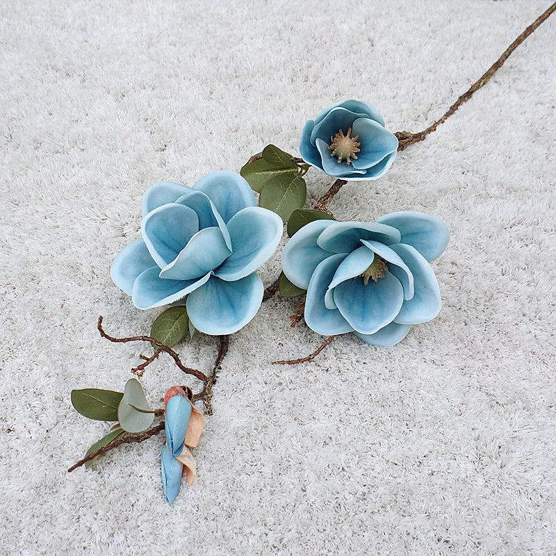 Luxury Magnolia Silk Flower Branch