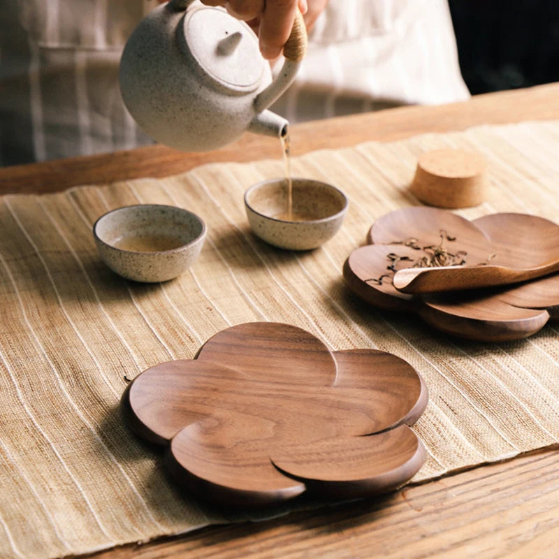 Japanese Walnut Wood Coasters