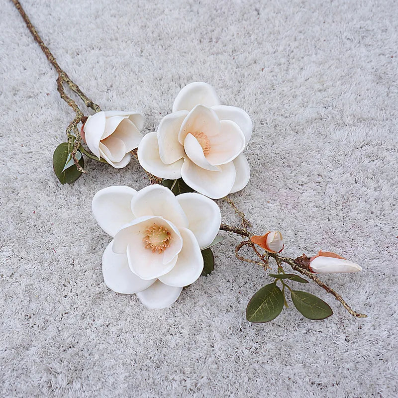 Luxury Magnolia Silk Flower Branch