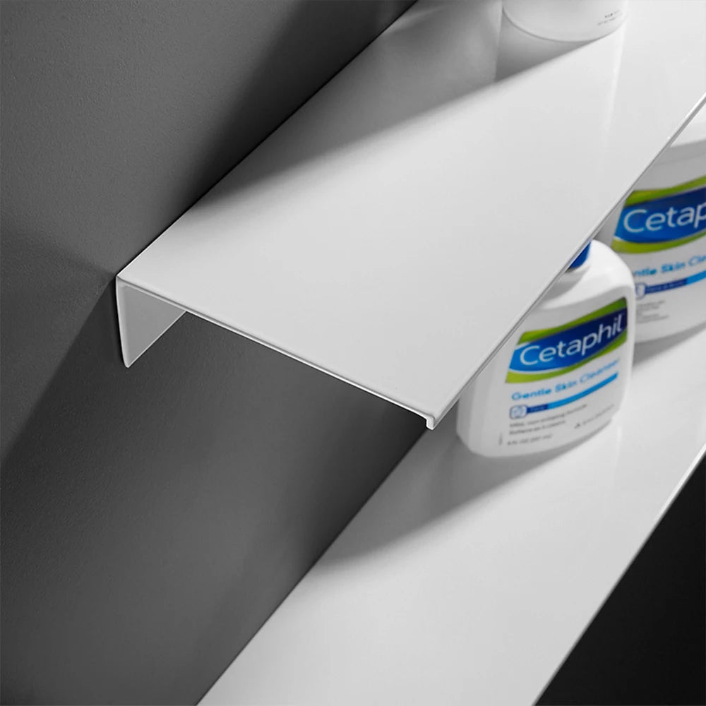 Black White Aluminum Wall-Mounted Shelf