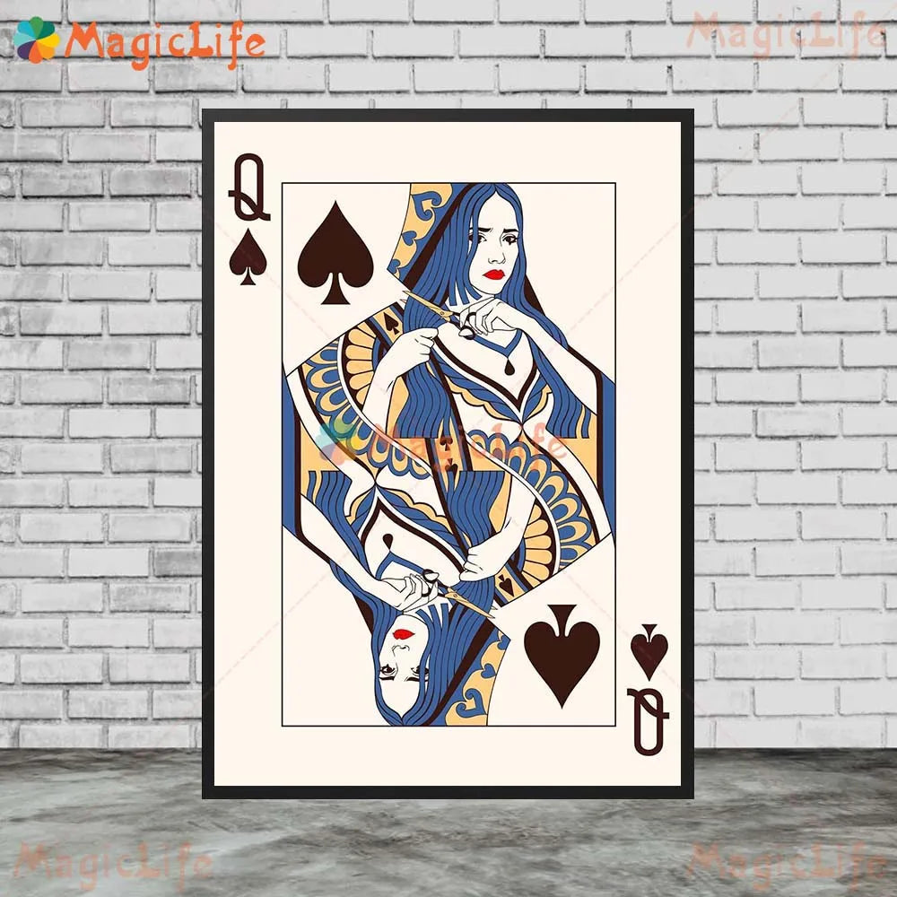 Vintage Poker Playing Cards Art