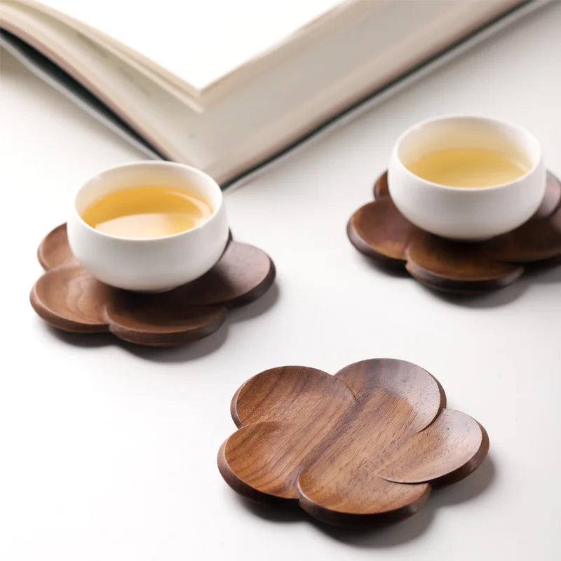 Japanese Walnut Wood Coasters