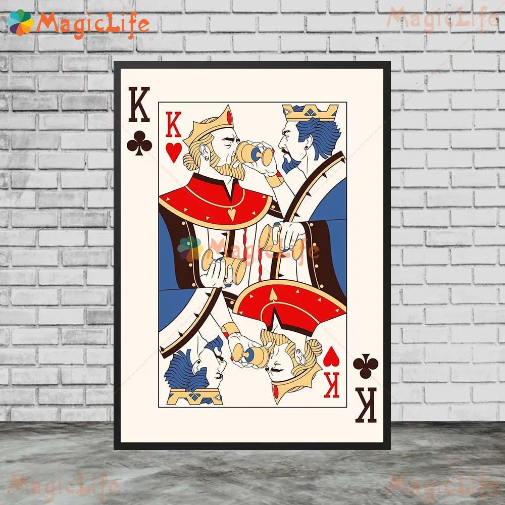 Vintage Poker Playing Cards Art