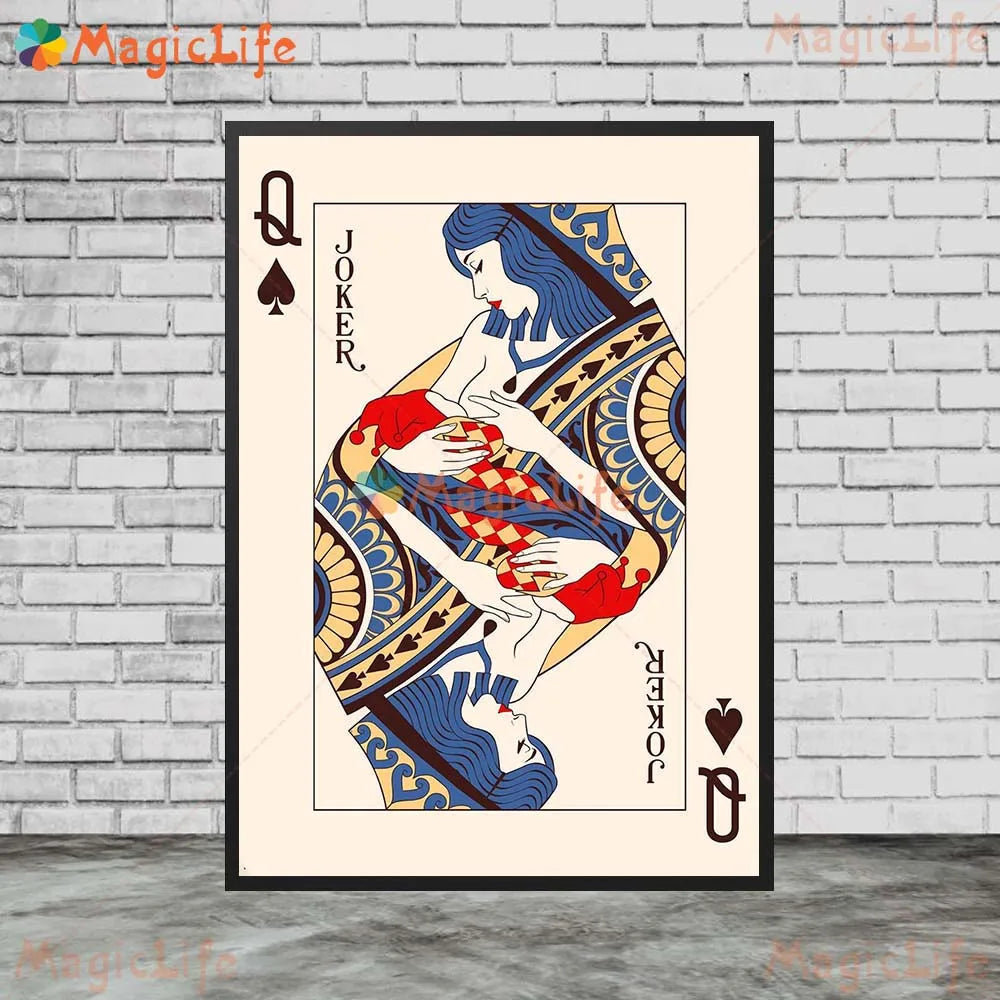Vintage Poker Playing Cards Art