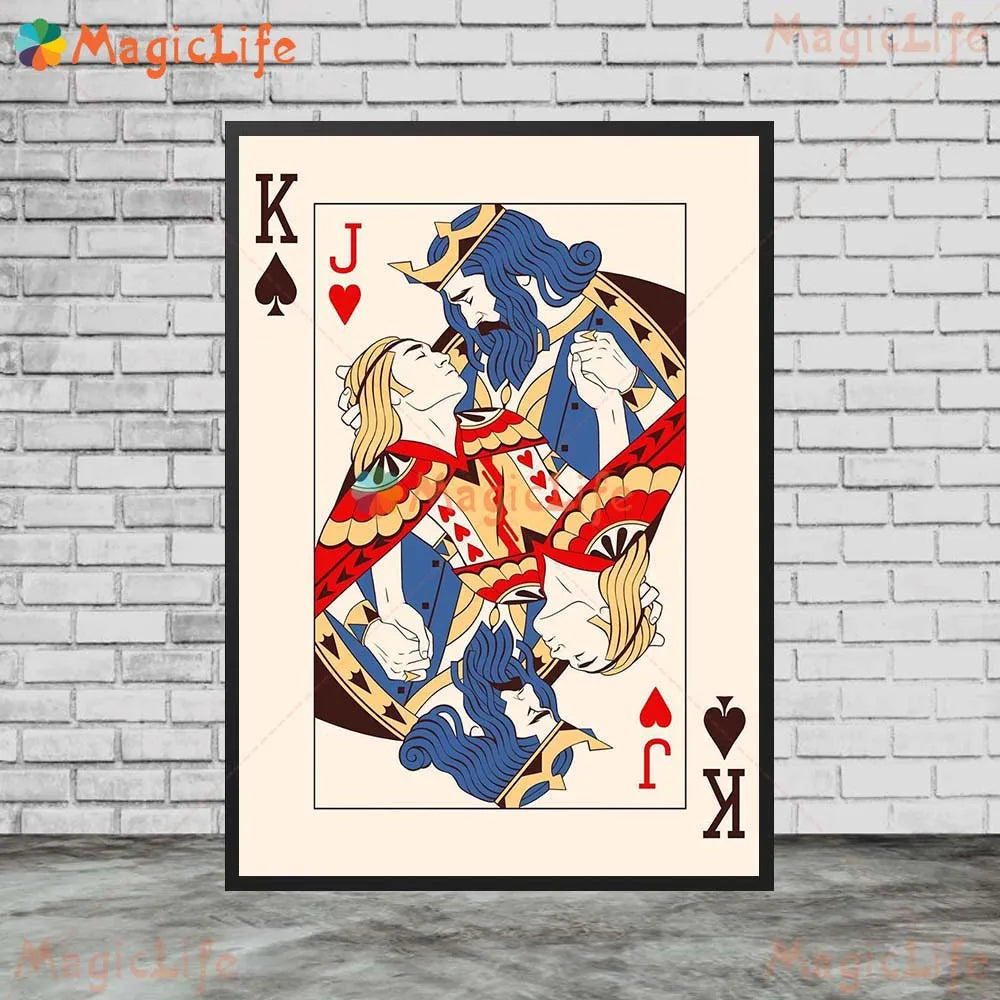 Vintage Poker Playing Cards Art