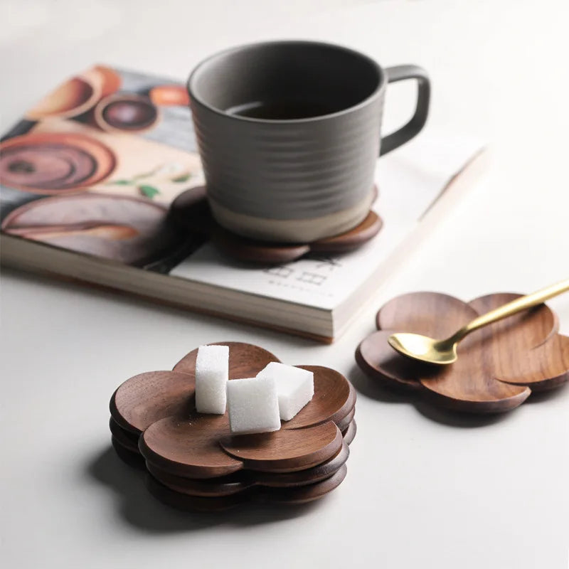 Japanese Walnut Wood Coasters