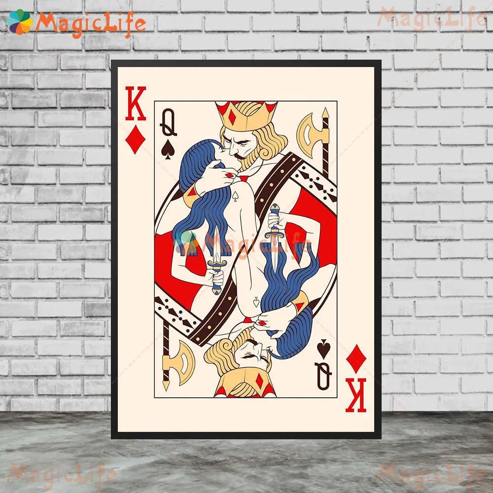 Vintage Poker Playing Cards Art