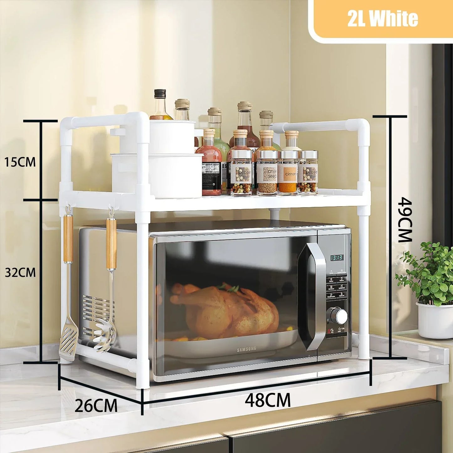 2/3 Layers Kitchen Storage Shelf