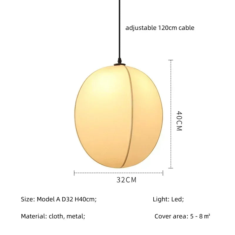 Linen LED Pendant Ambient Light