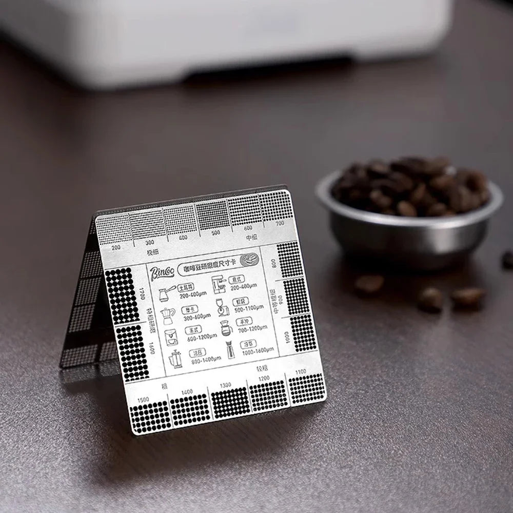 Coffee Grinding Scale Reference Card