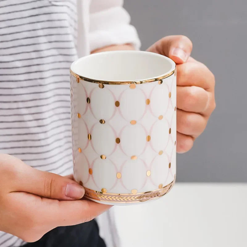 Luxury Gold Ceramic Coffee Mug