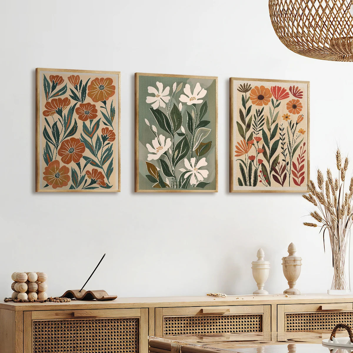 Bohemian Style Floral Prints