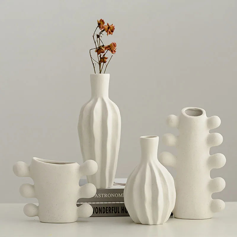 Unglazed Ceramic Nordic Vase