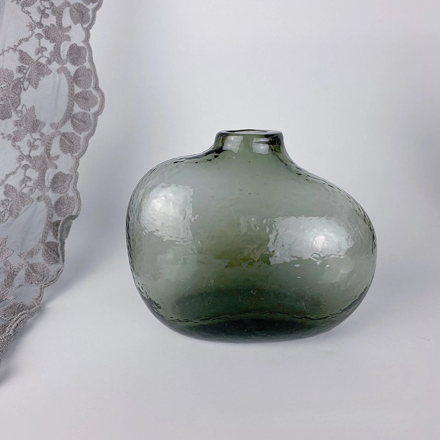 Hammered Glass Vase