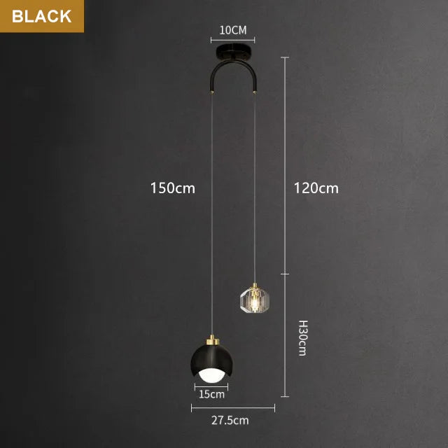 Nordic Crystal LED Chandelier