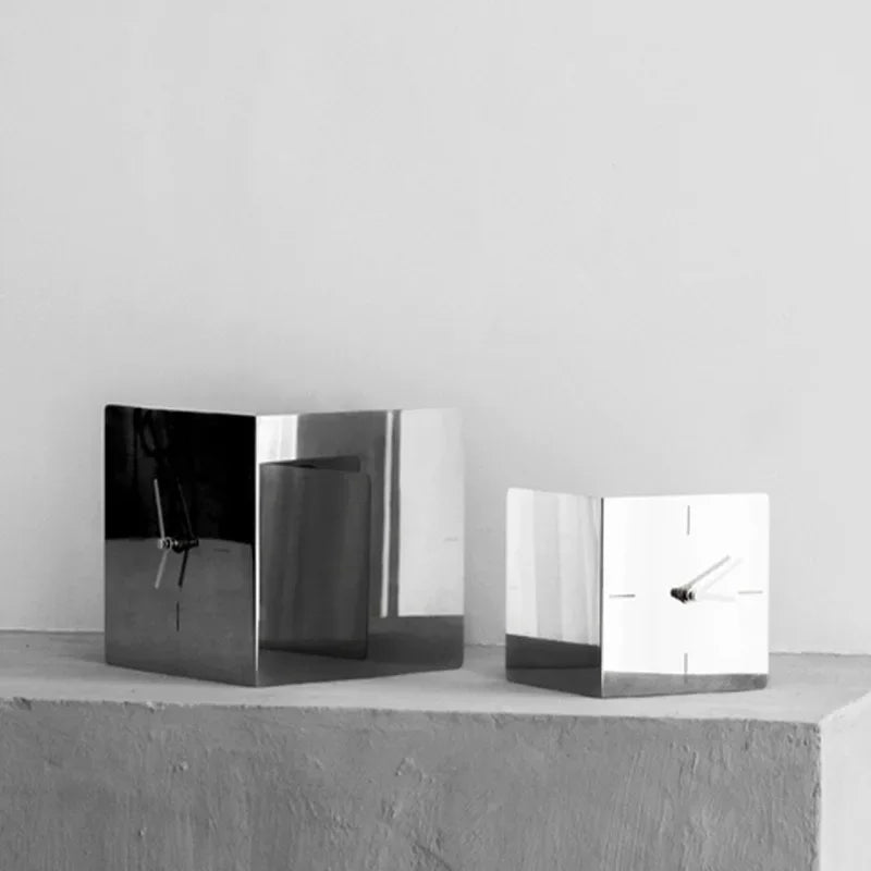 Luxury Stainless Steel Desk Clock