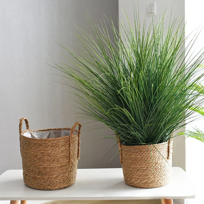 Nordic Handmade Straw Flower Pot Basket