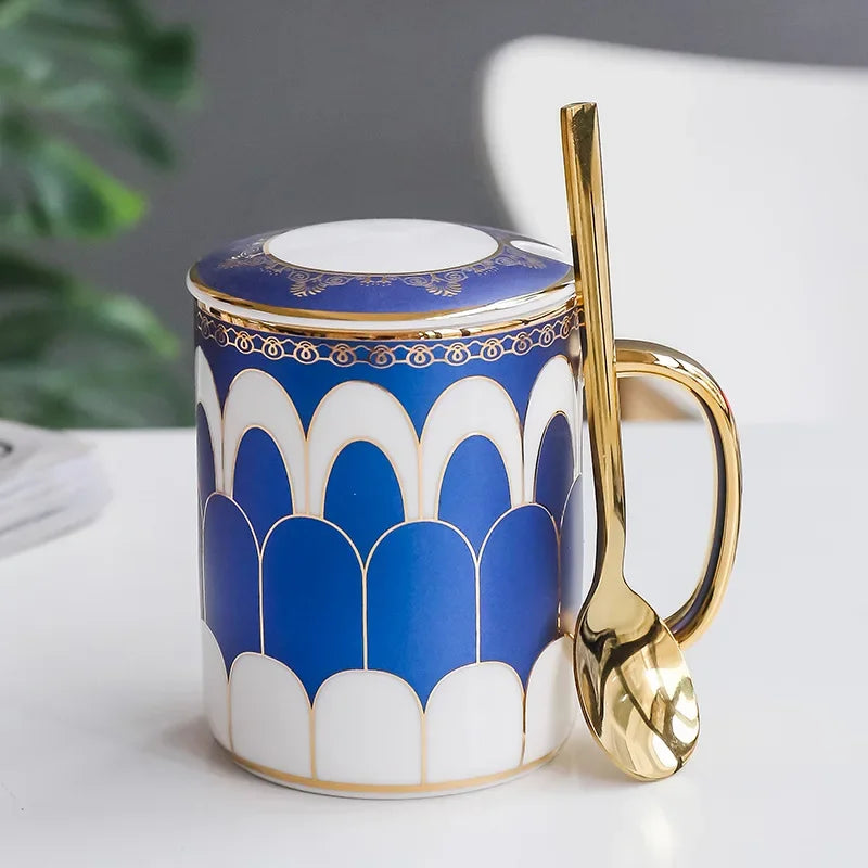 Luxury Gold Ceramic Coffee Mug