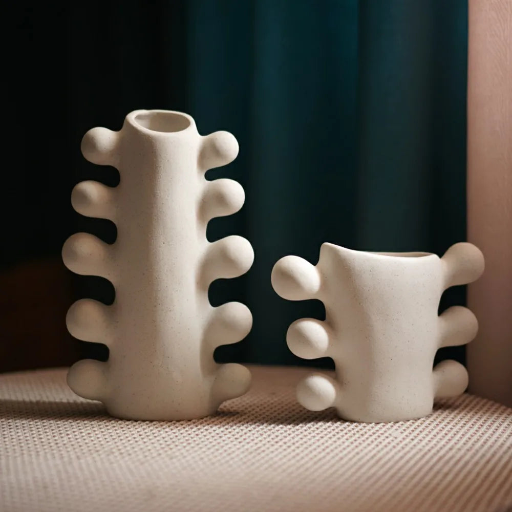 Unglazed Ceramic Nordic Vase
