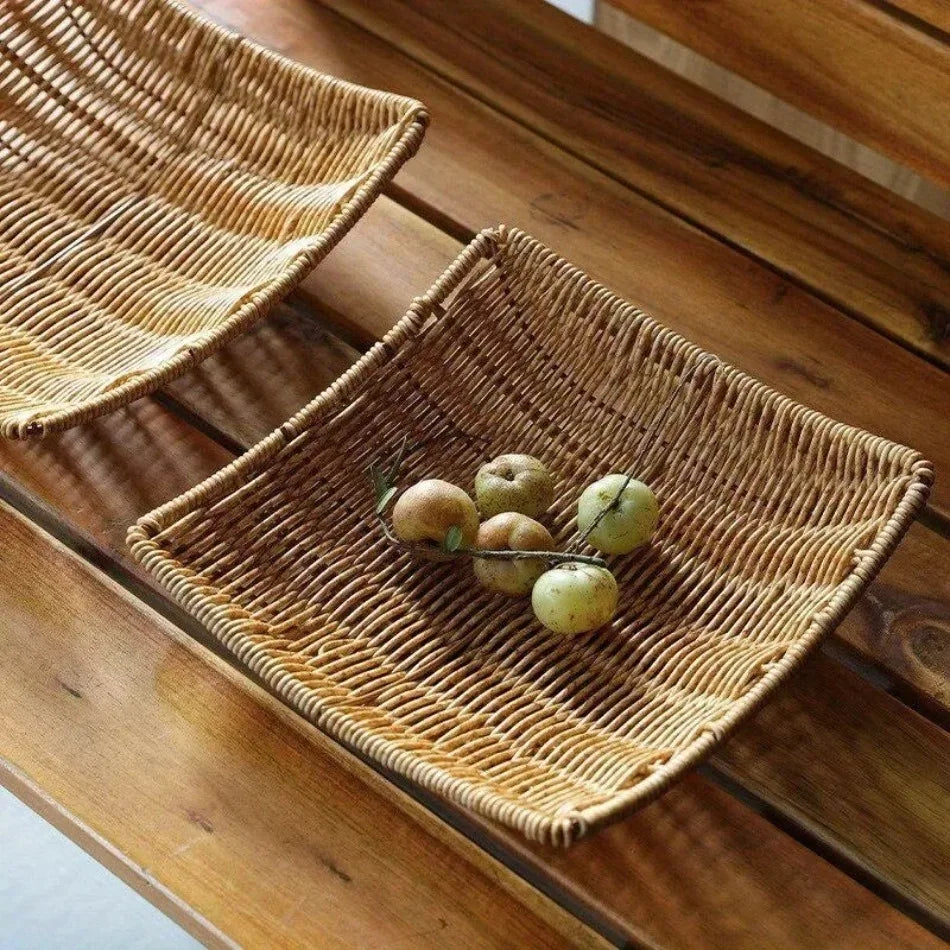 Handwoven Rattan Storage Basket