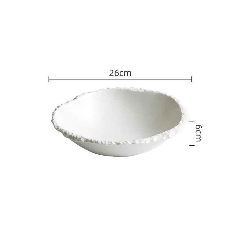 Premium Rock Texture Porcelain Dinnerware