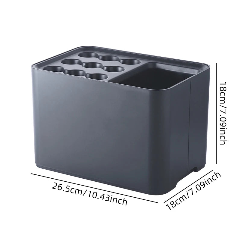 Corner Space Saving Umbrella Rack With Drip Tray Storage