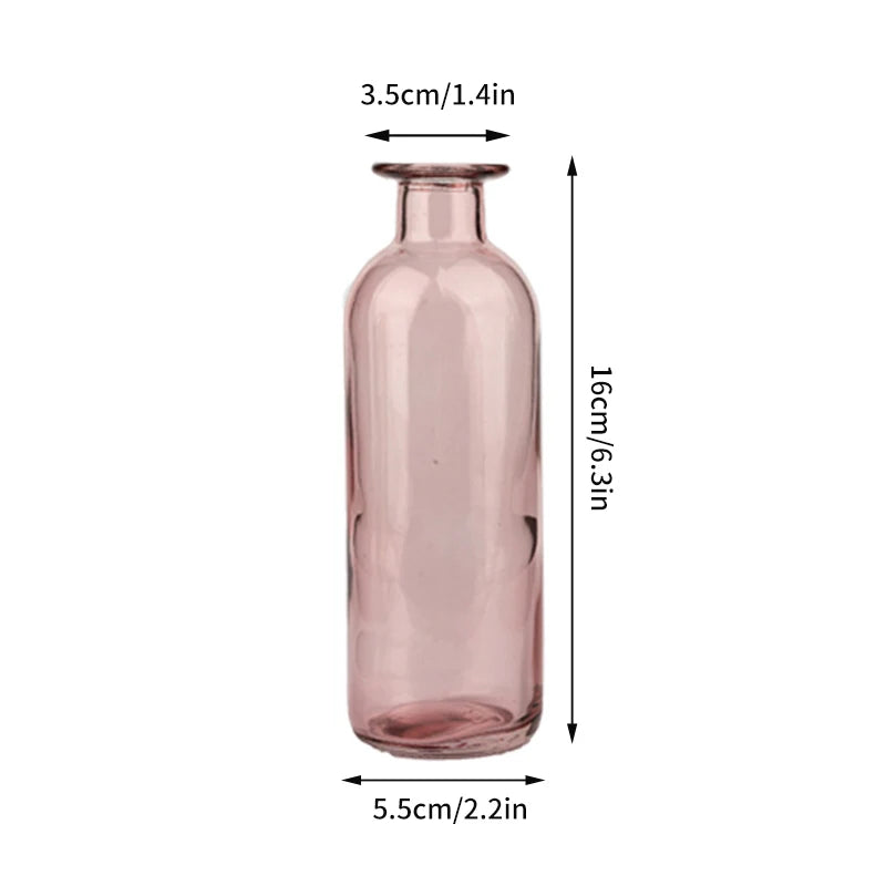 Brown Retro Glass Flower Vase