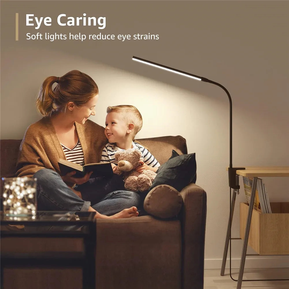 Led Desk Lamp With Clamp And Flexible Gooseneck Arm