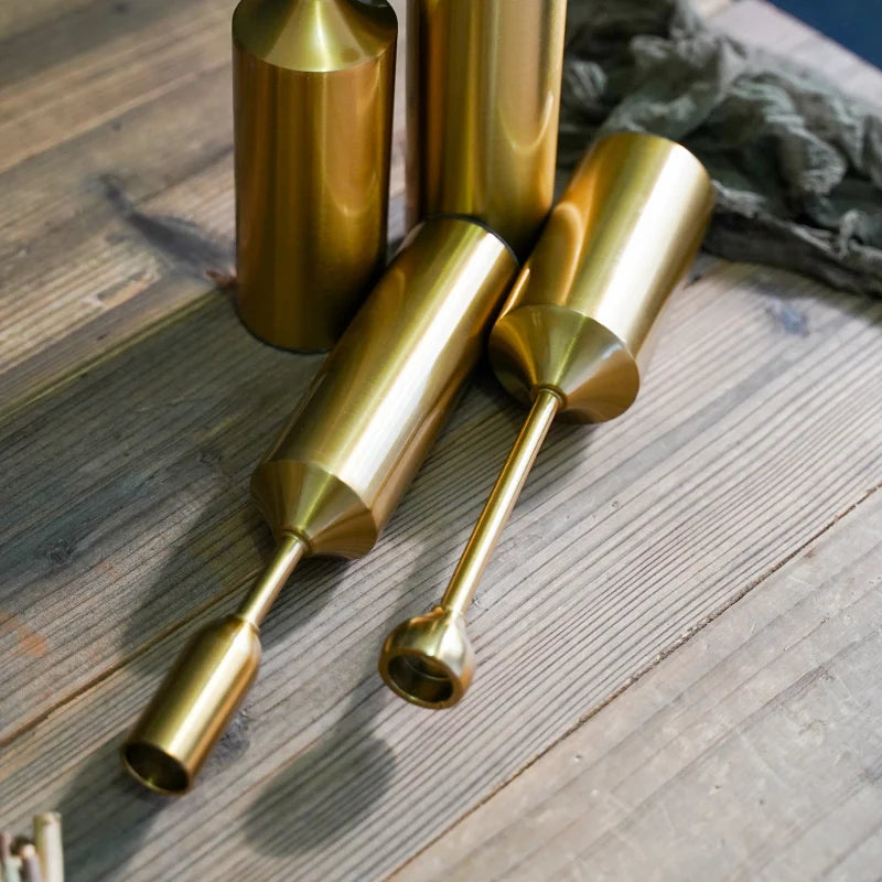 Gold Plated Metal Candle Holders