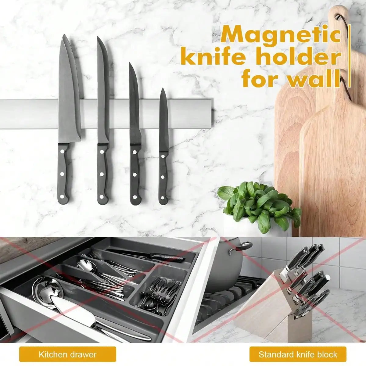Magnetic Knife Holder Strip