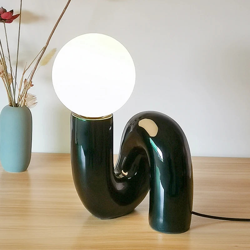 Resin Desk Lamp Glass