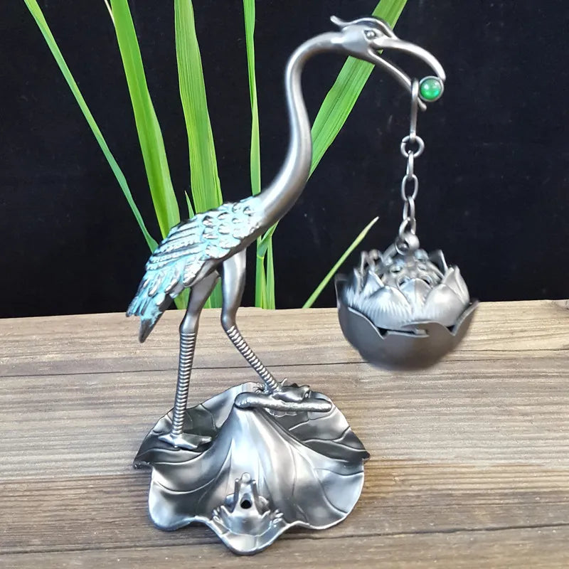 Crane Incense Burner