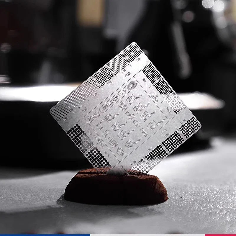 Coffee Grinding Scale Reference Card