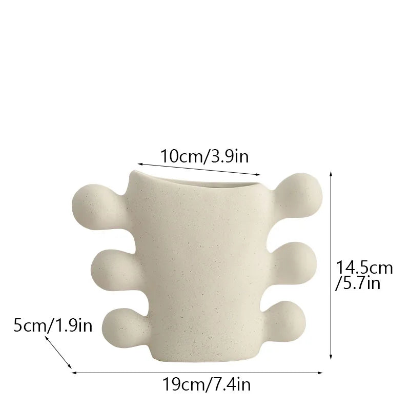 Unglazed Ceramic Nordic Vase