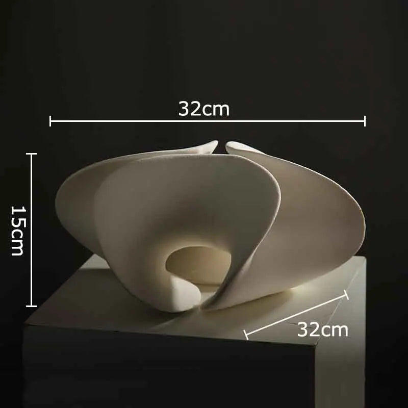 Abstract Floriform Ceramic Art Sculpture
