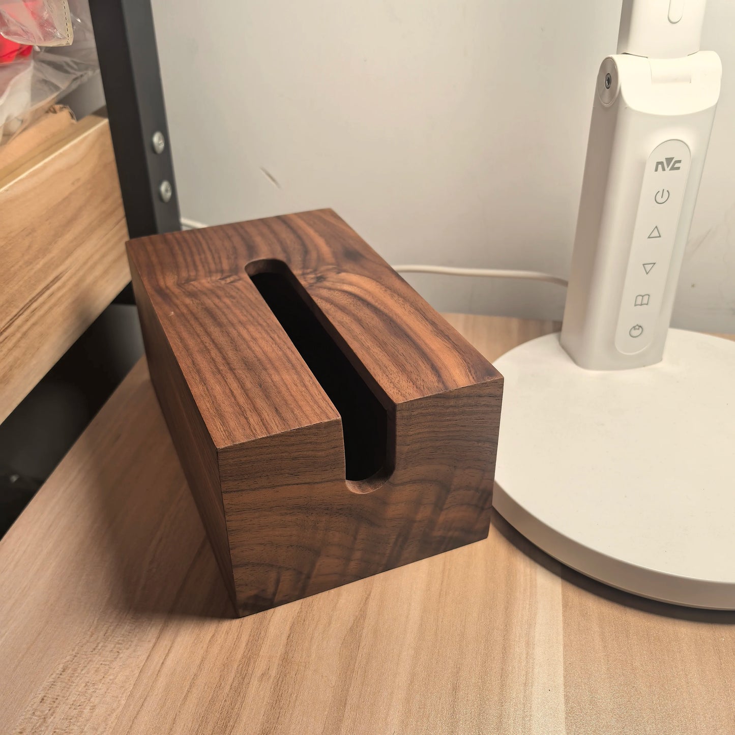Walnut Tissue Dispenser Luxury