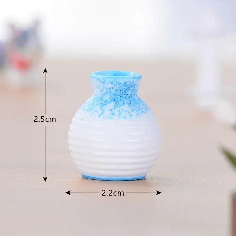 Miniature Resin Small Mouth Vase