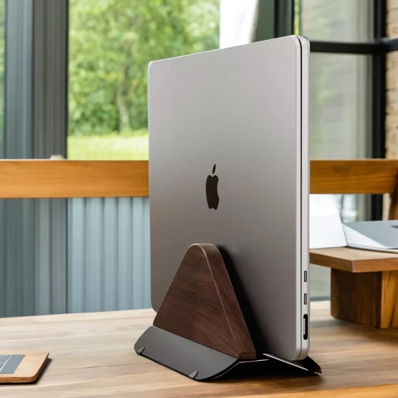 Wooden Vertical Laptop Stand