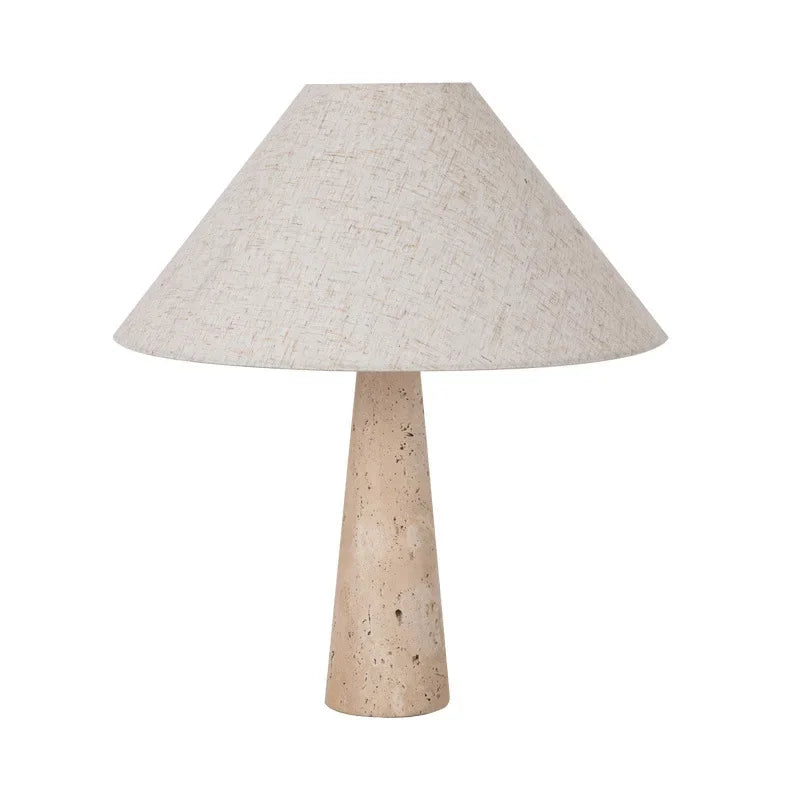 Travertine Fabric Art Table Lamp