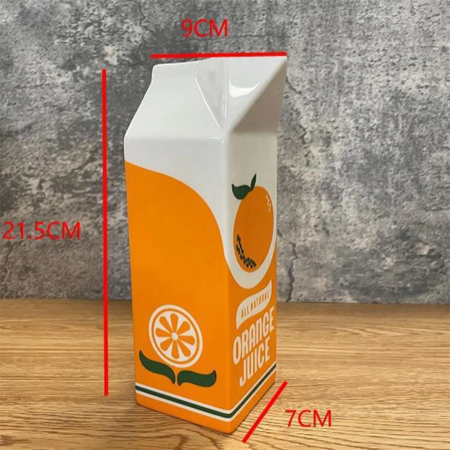 Ceramic Orange Flower Pot Vase