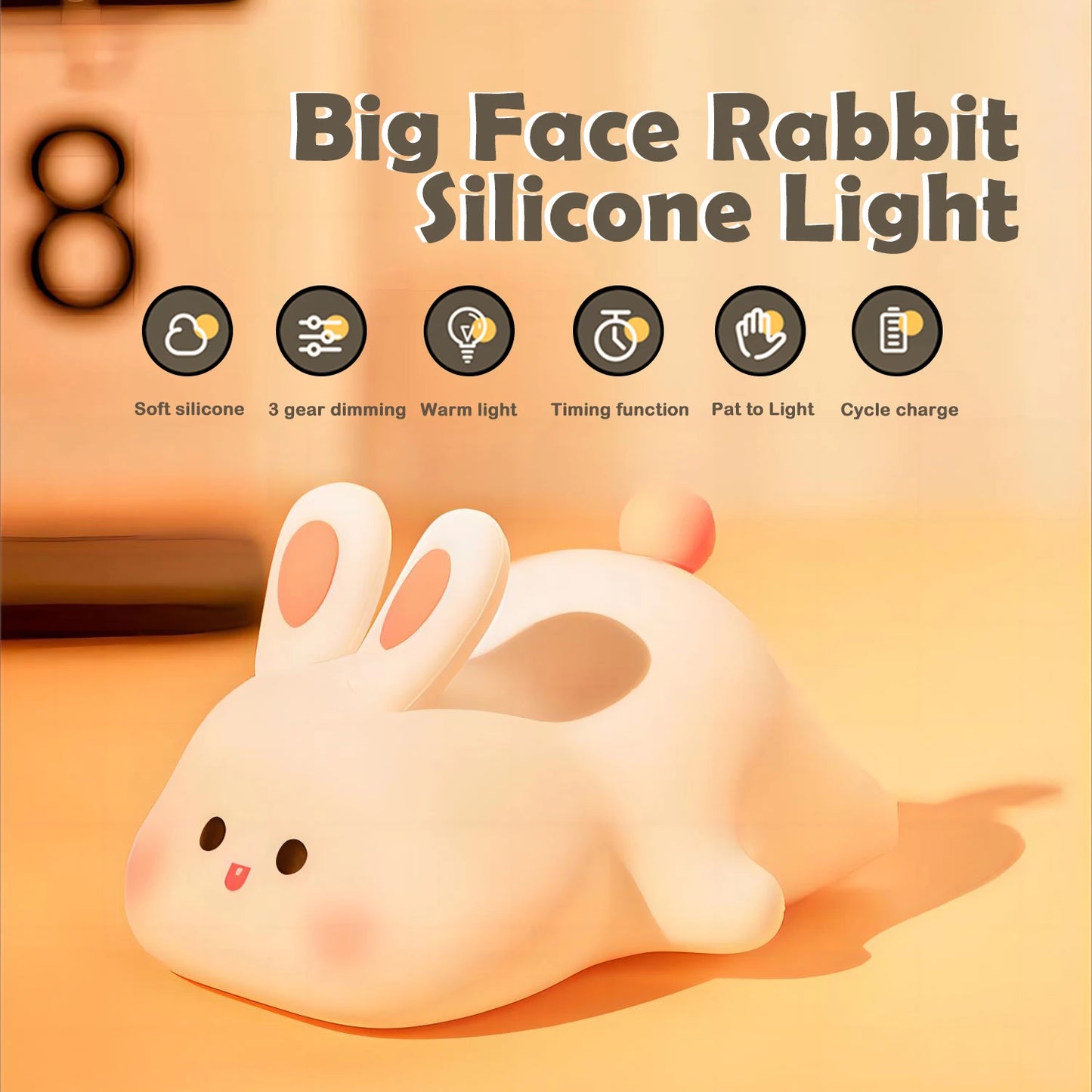 Cute Silicone Night Light