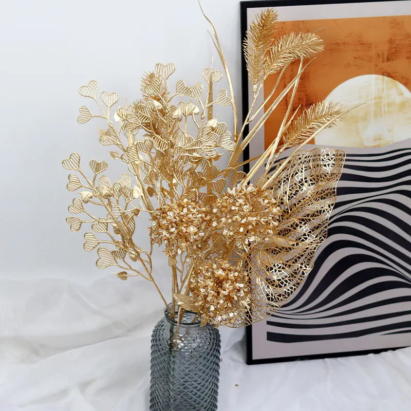 Gold Eucalyptus Ginkgo Leaf