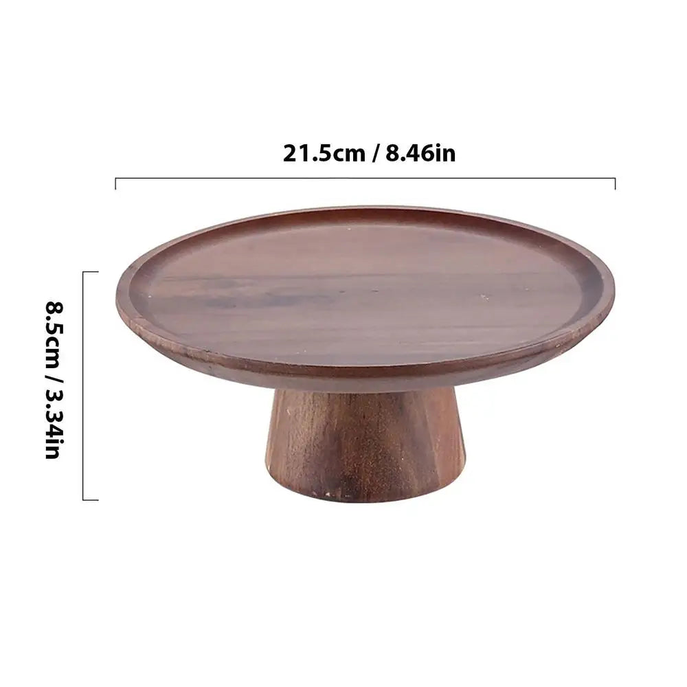 Natural Wooden Cake Tray