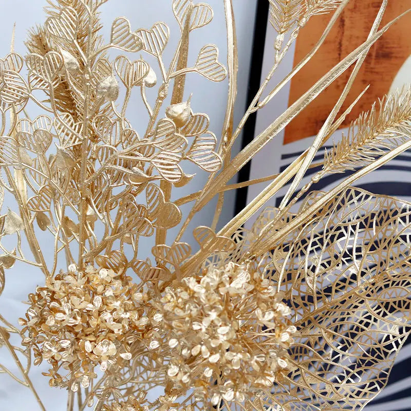 Gold Eucalyptus Ginkgo Leaf