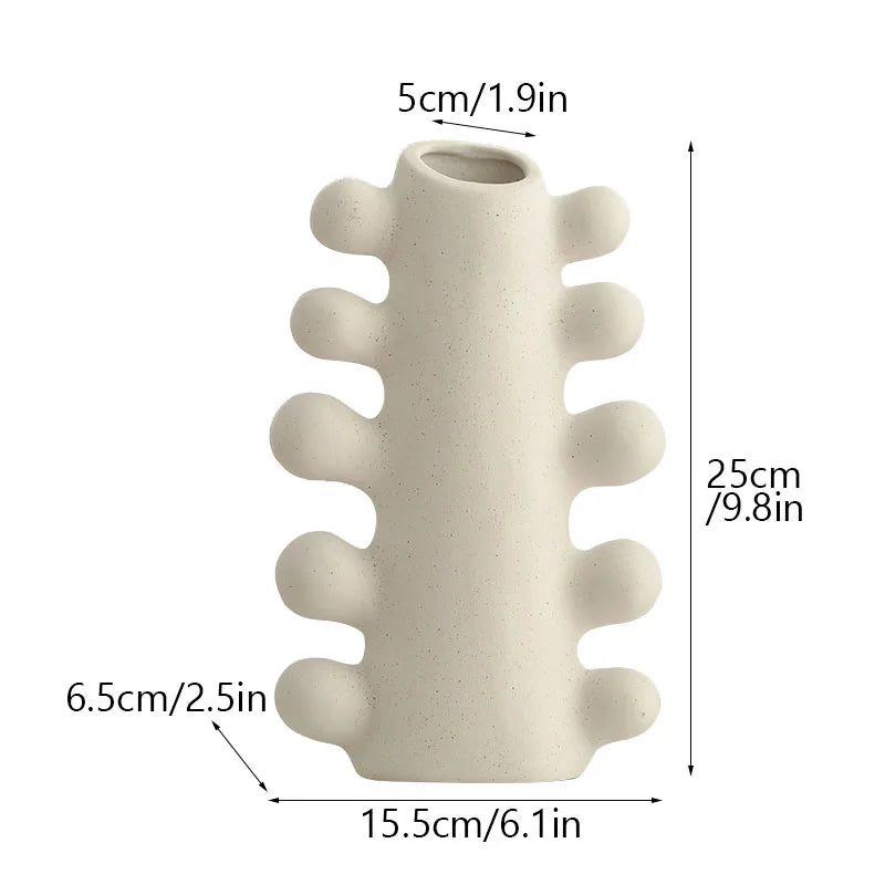 Unglazed Ceramic Nordic Vase