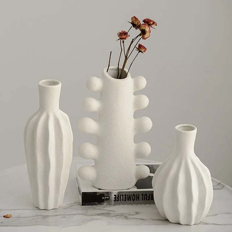 Unglazed Ceramic Nordic Vase