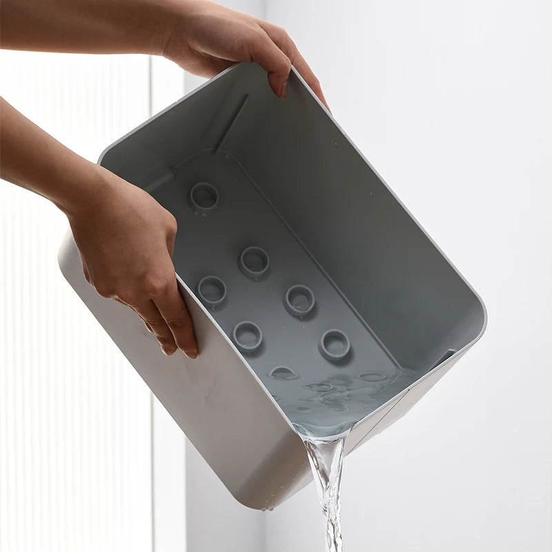 Corner Space Saving Umbrella Rack With Drip Tray Storage